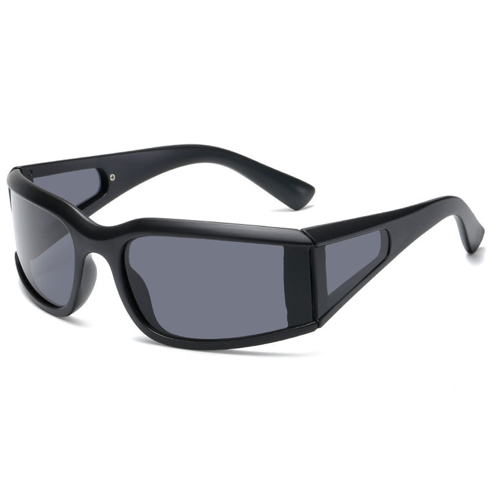 Women's sports sunglasses with particularly ergonomic design and side glare protection Bowlift