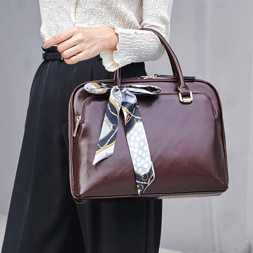 Elegant Business Bag with Structured Design Bowlift