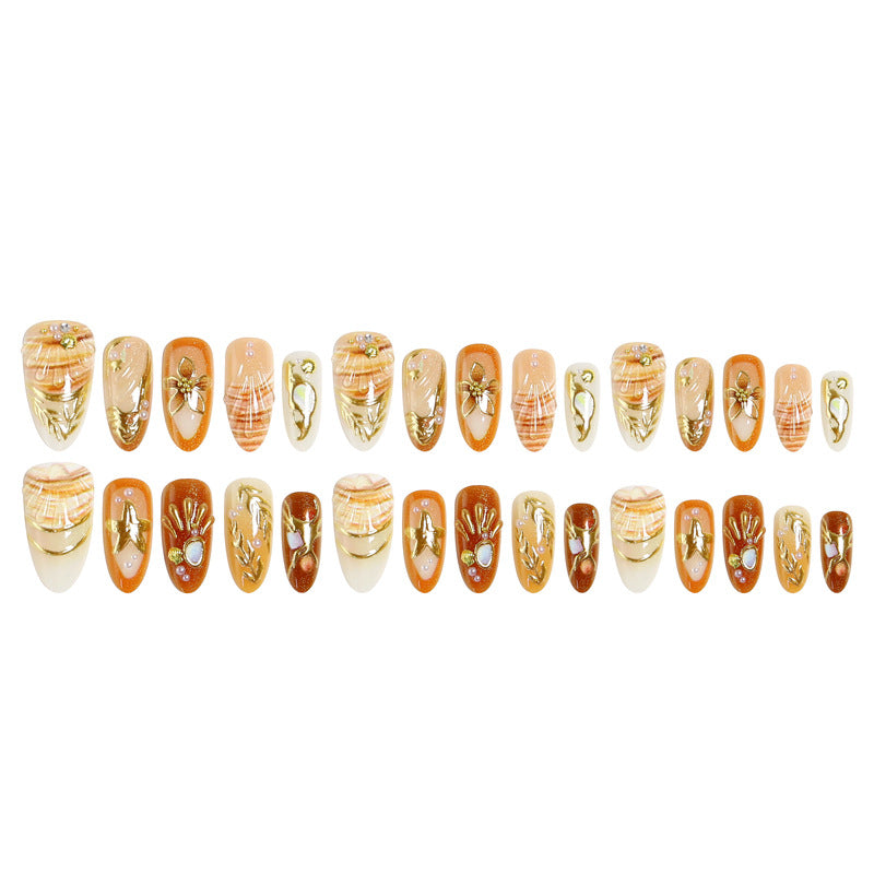 Artistic Nail Tips with Maritime Elements Bowlift