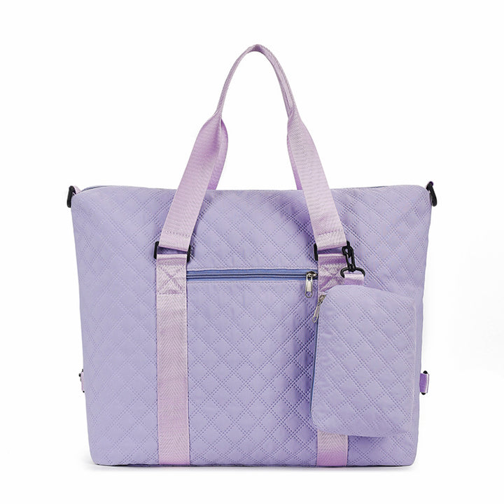 Multi-Functional Quilted Travel Duffle Bag Bowlift