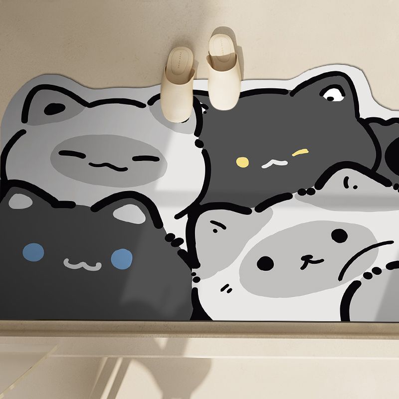 Cute Penguin-Themed Bath Mat Bowlift