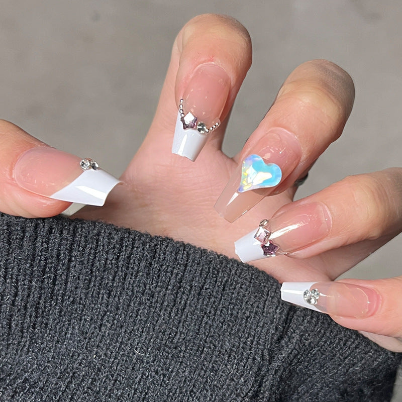 Premium Long Almond-Shaped Press-On Nails Bowlift