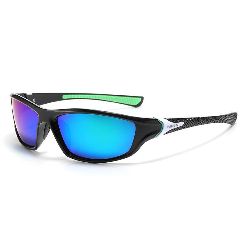 Unisex nan sporty wraparound sunglasses with polarized, shatterproof polycarbonate lenses and non-slip nose pads Bowlift