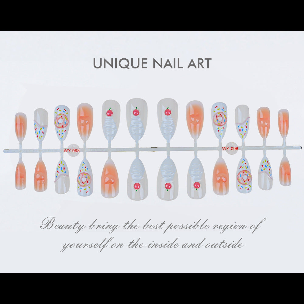 Decorative Press-On Nails Set Bowlift