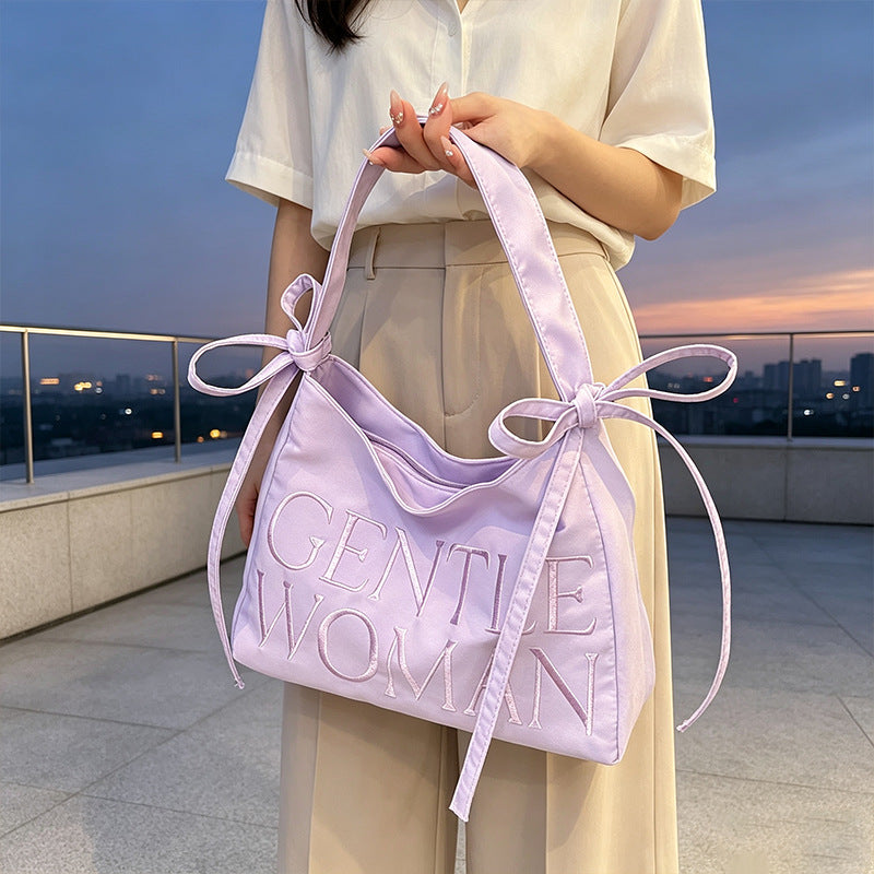 Stylish Satin Bucket Bag Bowlift