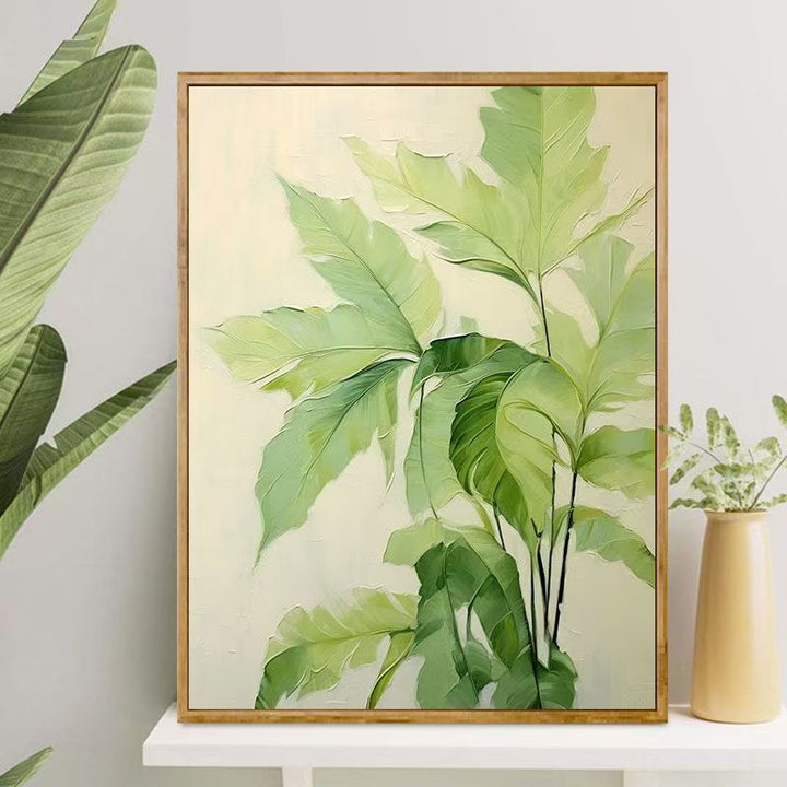 Tropical Leaf Canvas Artwork Bowlift