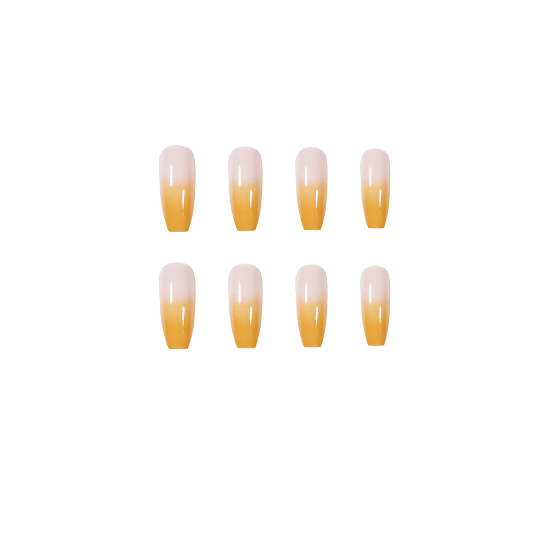 Artificial nail extensions in elegant ombre style Bowlift