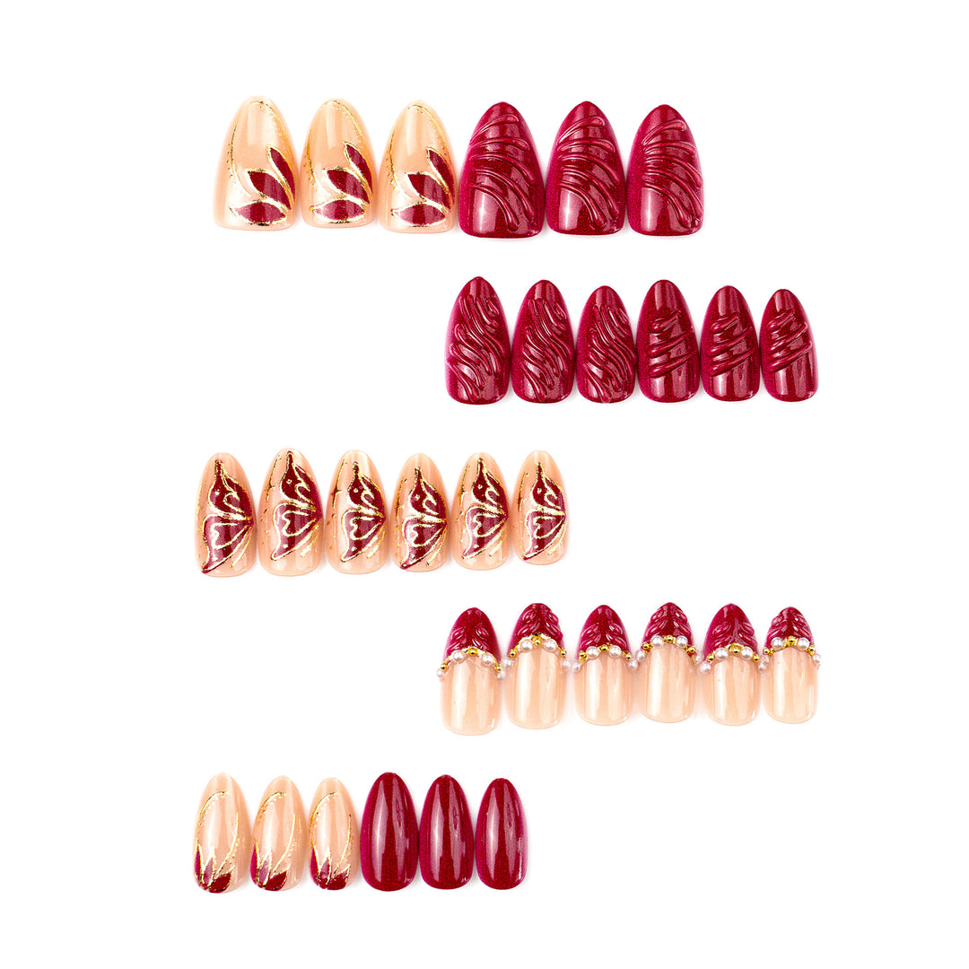 Artificial nails in elegant design Bowlift