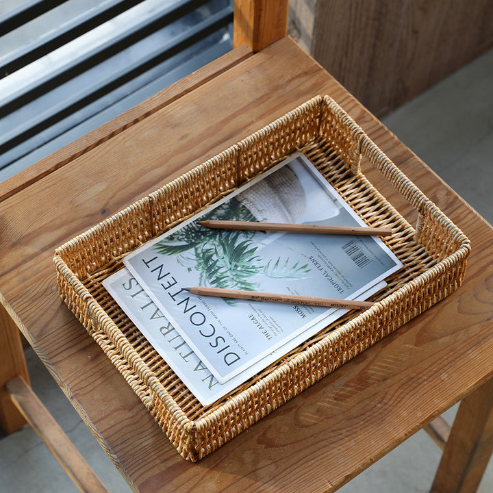 Home Storage Woven Tray Bowlift
