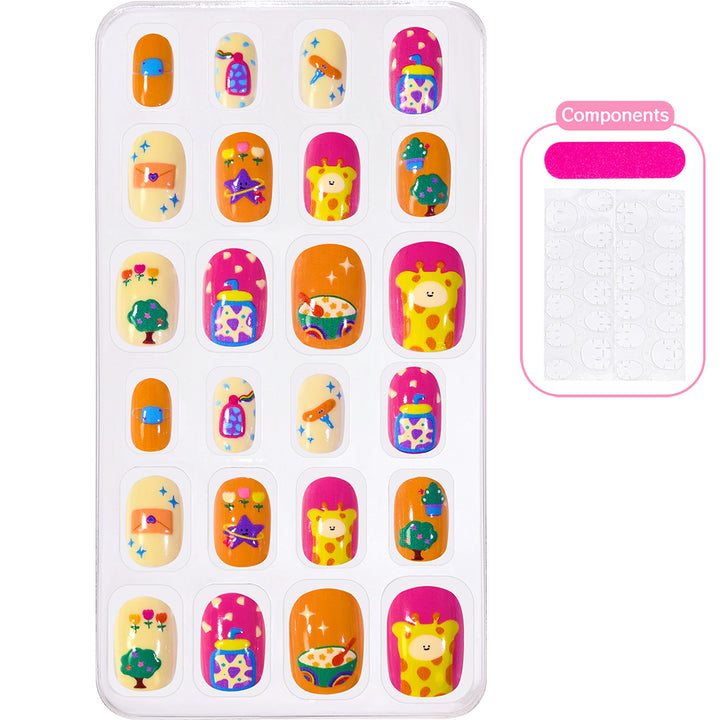 Themed Summer Beach Nail Art Press-On Nails Bowlift