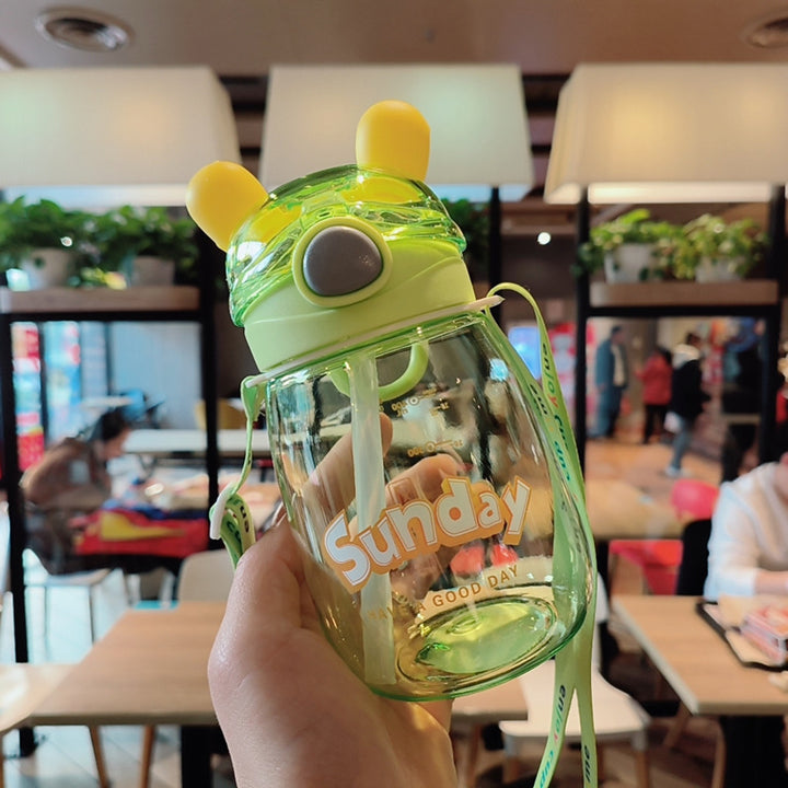 Women's Playful Water Bottle with Animal Ears Bowlift