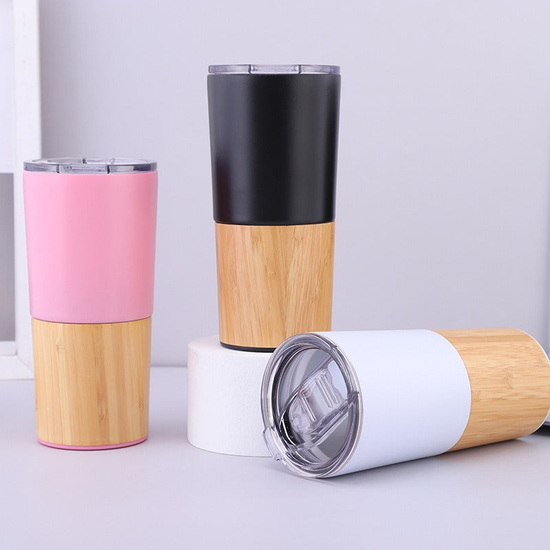 Ladies thermos mug made of eco-friendly bamboo and stainless steel Bowlift