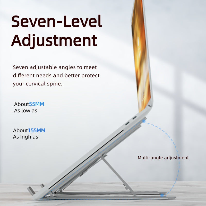 Unisex Ergonomic Laptop Holder with Adjustable Tilt Angle Bowlift