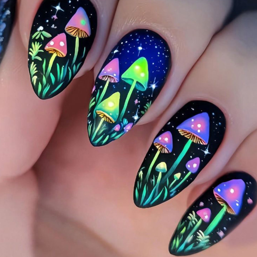 Artistic Glow-in-the-Dark Nail Art Set Bowlift