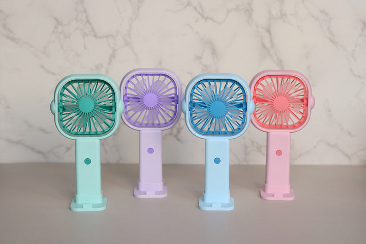 Unisex Portable Mini Fan with Ergonomic Design and Animal Ears Bowlift