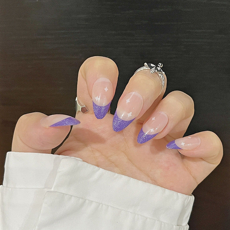 Glamorous Glittery Stiletto Press-On Nails Bowlift