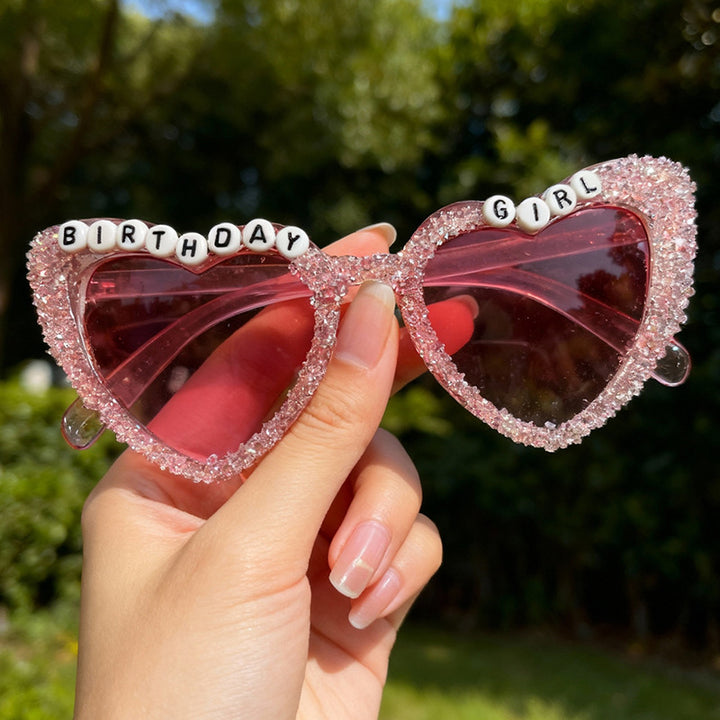 Heart-Shaped Celebration Sunglasses Bowlift