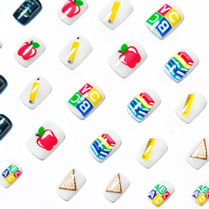 Educational Theme Nail Art Bowlift