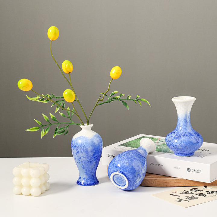 Artistic Flower Pattern Ceramic Vase