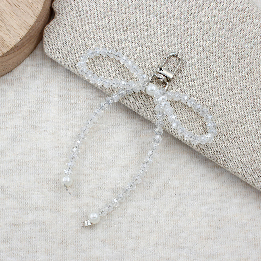 Elegant Pearl Bow Keychain Bowlift