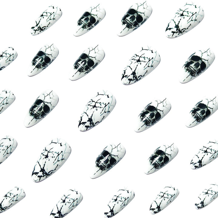 Artistic Skull Design Nail Wraps Bowlift