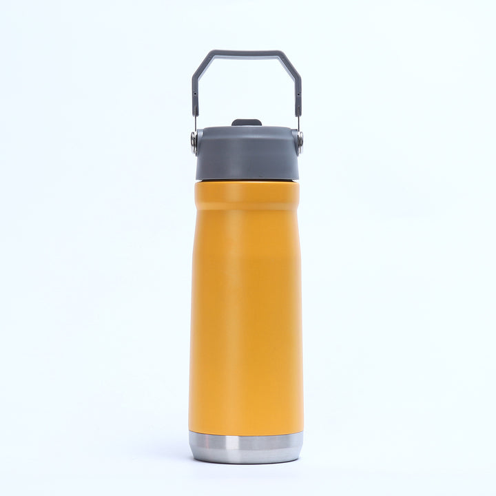 Women's Practical Insulated Drinking Bottle with Foldable Carry Handle Bowlift