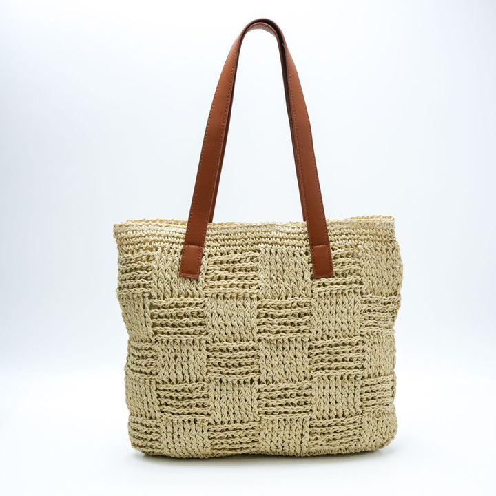 Patterned Macrame Tote Bag Bowlift
