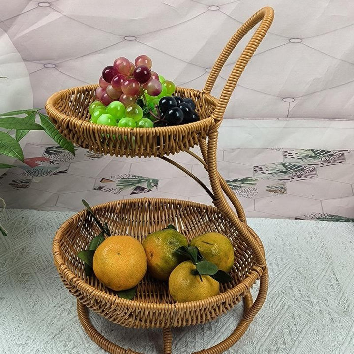 Handcrafted Food and Decor Basket Bowlift