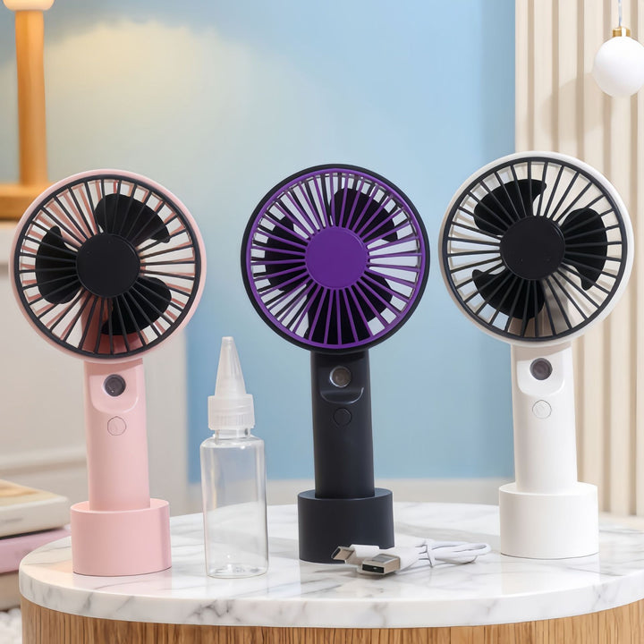 Ladies portable fan with spray function Bowlift