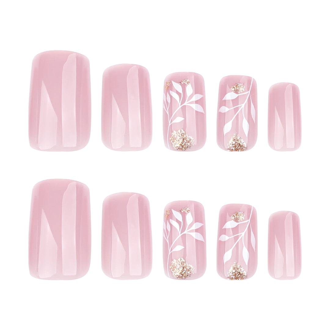 Artful nail art with elegant floral design Bowlift