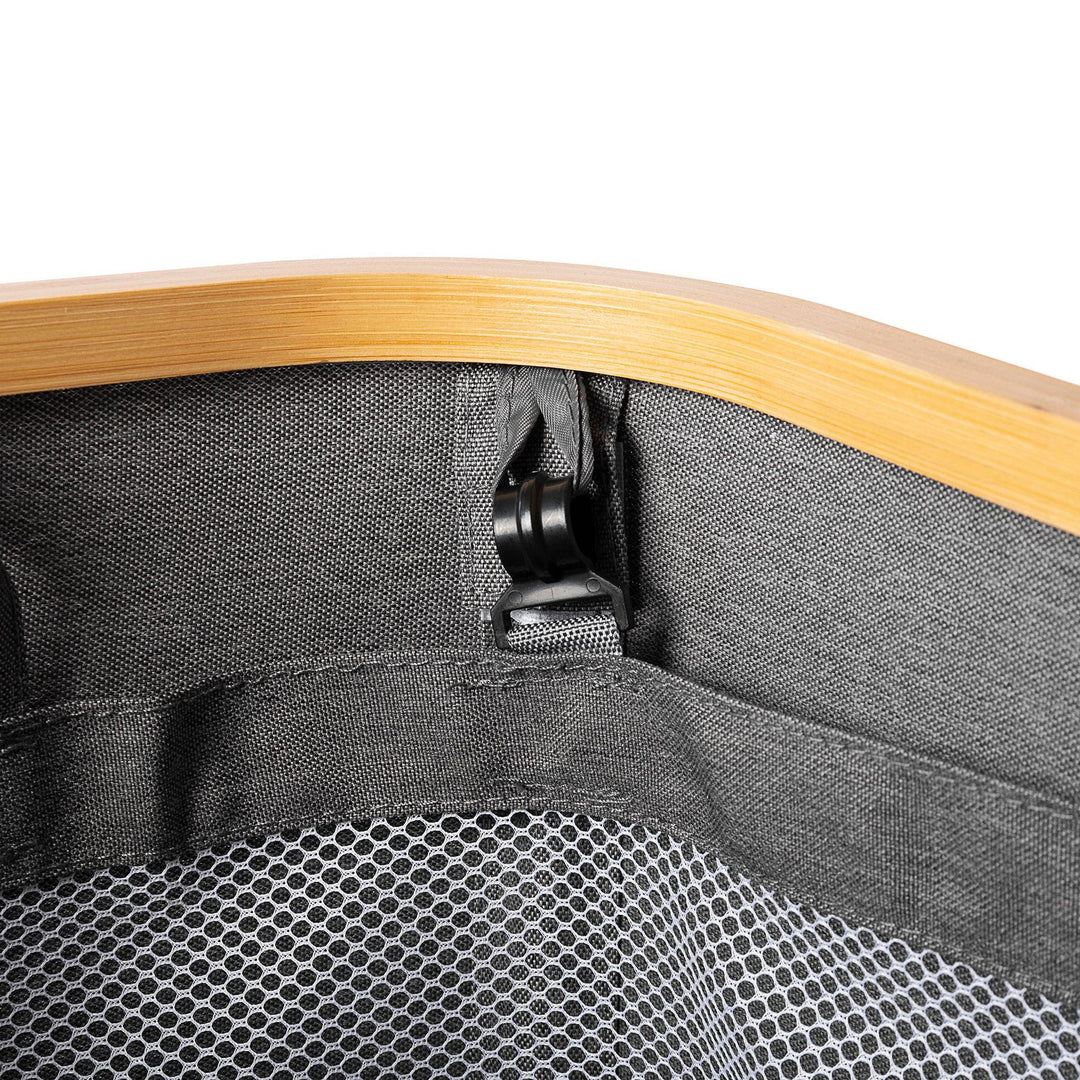 High-quality laundry basket with bamboo lid Bowlift