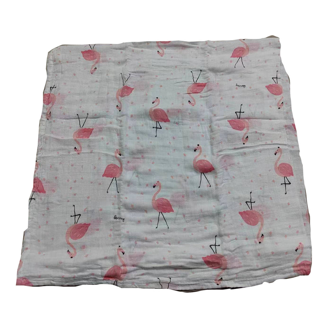 Cute Patterned Muslin Swaddle Blanket Bowlift