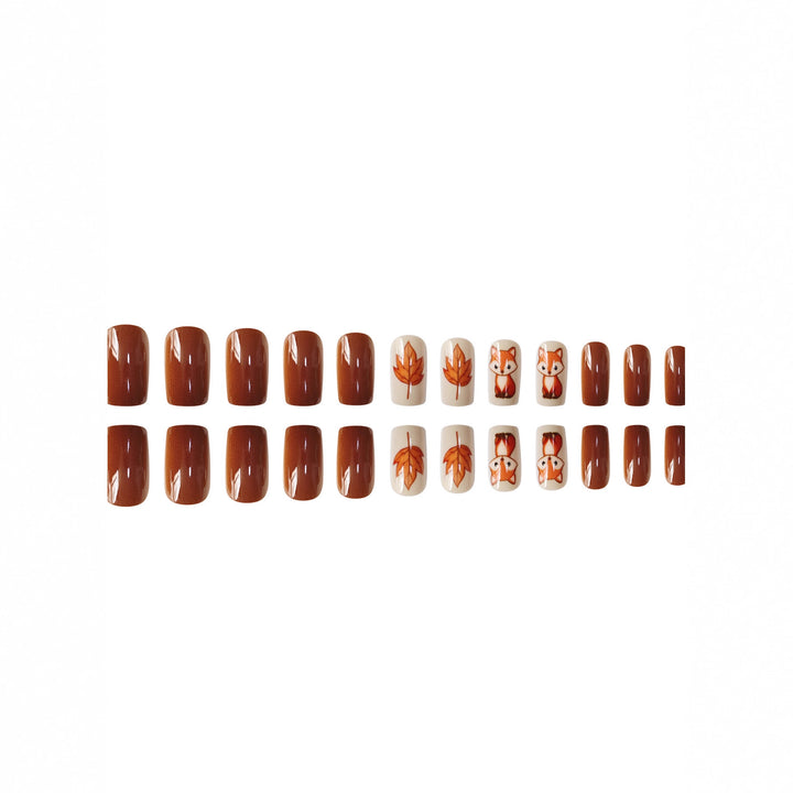 Decorative Glittery Star-Accented Press-On Nail Set Bowlift