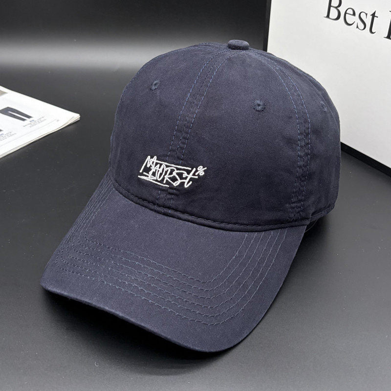 Men's Casual Stitch-Embellished Baseball Cap Bowlift