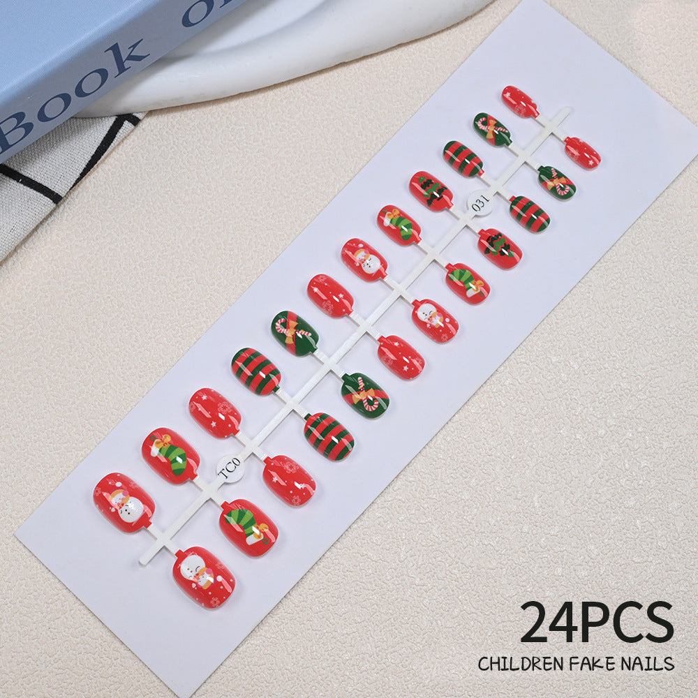 Children's Fun-Themed Press-On Nail Set Bowlift