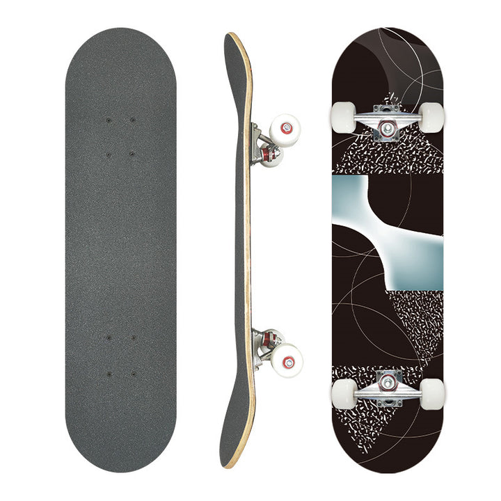 Complete Street Skateboard with Maple Deck Concave and Durable PU Wheels Bowlift
