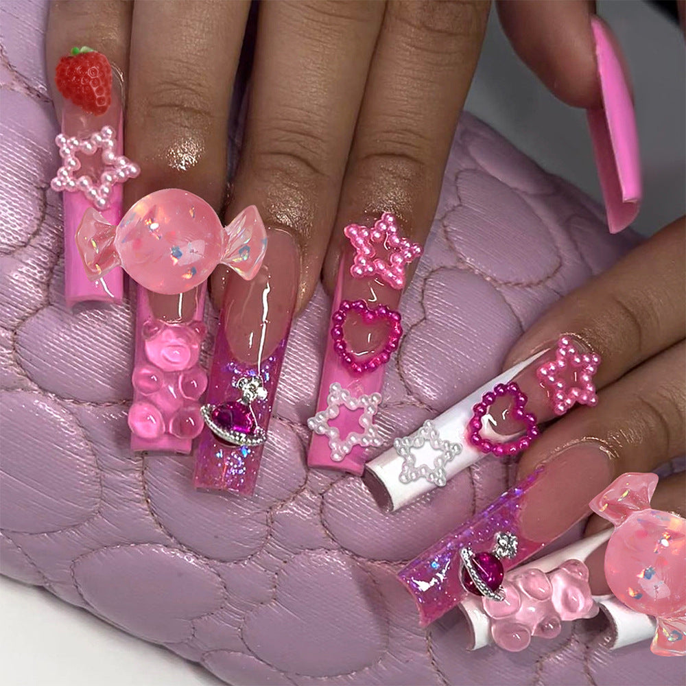 Decorative Press-On Nail Art Kit Bowlift