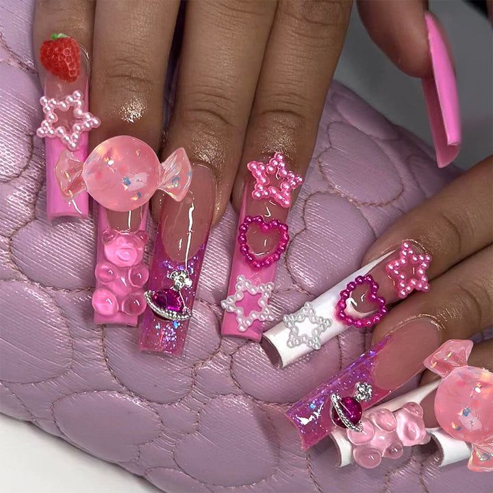 Decorative Press-On Nail Art Kit Bowlift