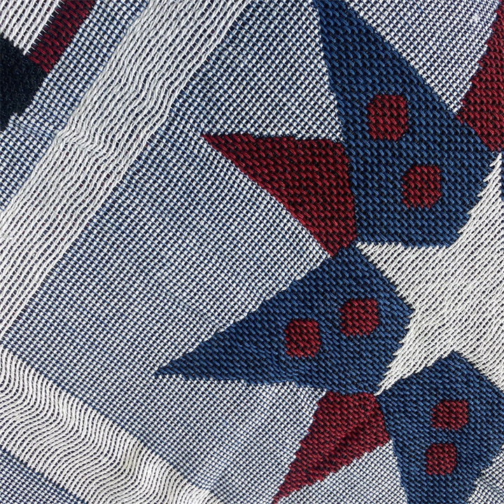 Patriotic Woven Tapestry Throw Blanket