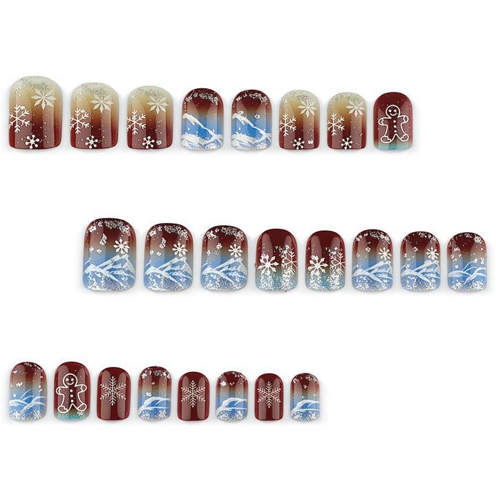 Decorative Winter Nail Art Bowlift