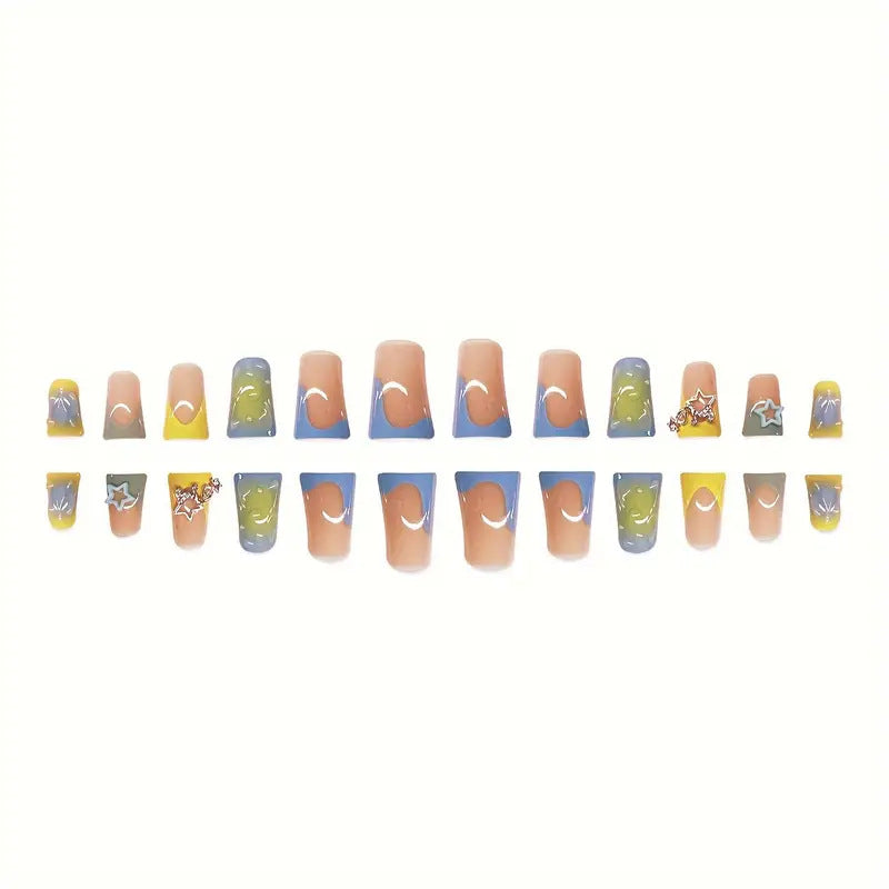 Creative Press-On Nail Art Set Bowlift
