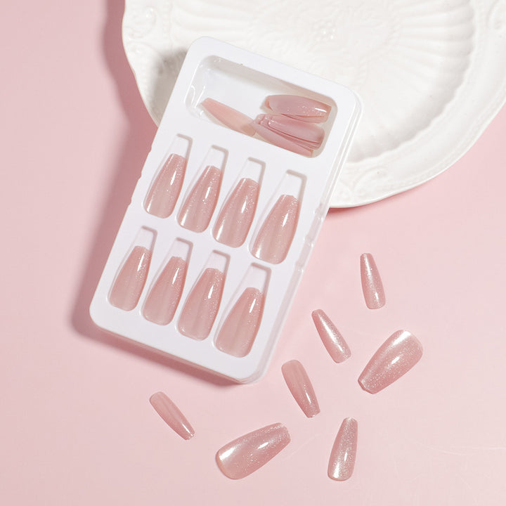 Premium Glittering Press-On Nail Set Bowlift