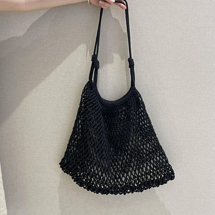 Hand-knotted shopping net bag Bowlift