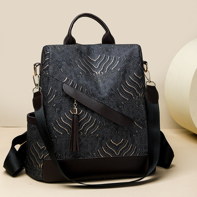 Elegant Quilted Backpack Bowlift
