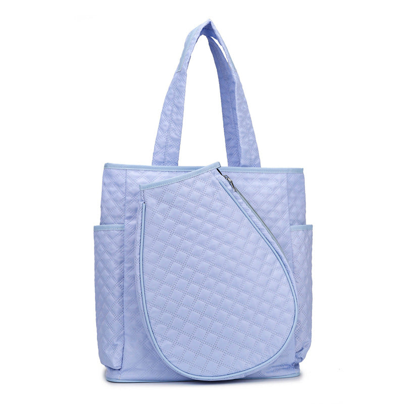 Quilted Multi-Pocket Tote Bag Bowlift