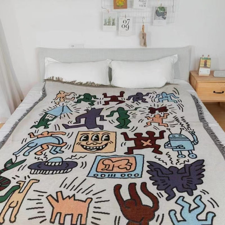 Artistic Graphic Throw Blanket