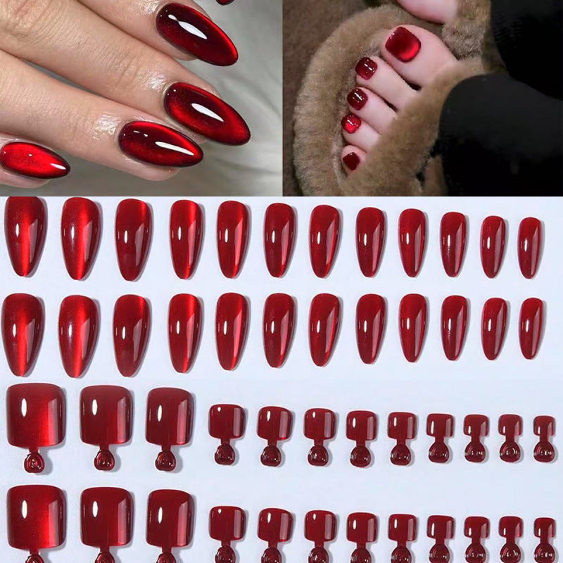 Artificial Nail Set with Shiny Effect Bowlift