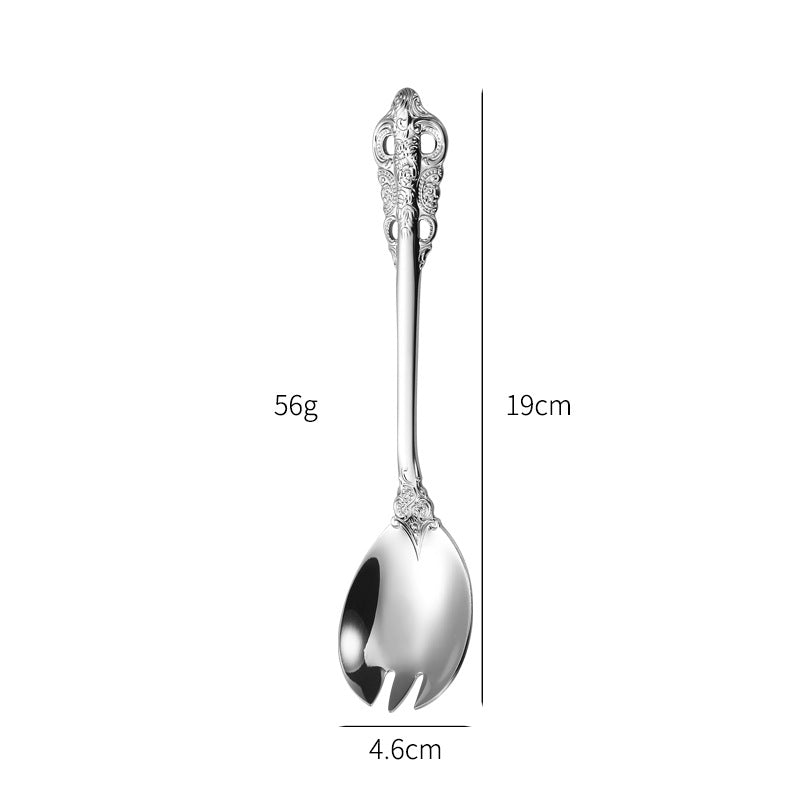 Elegant fish fork with artistic handle design Bowlift