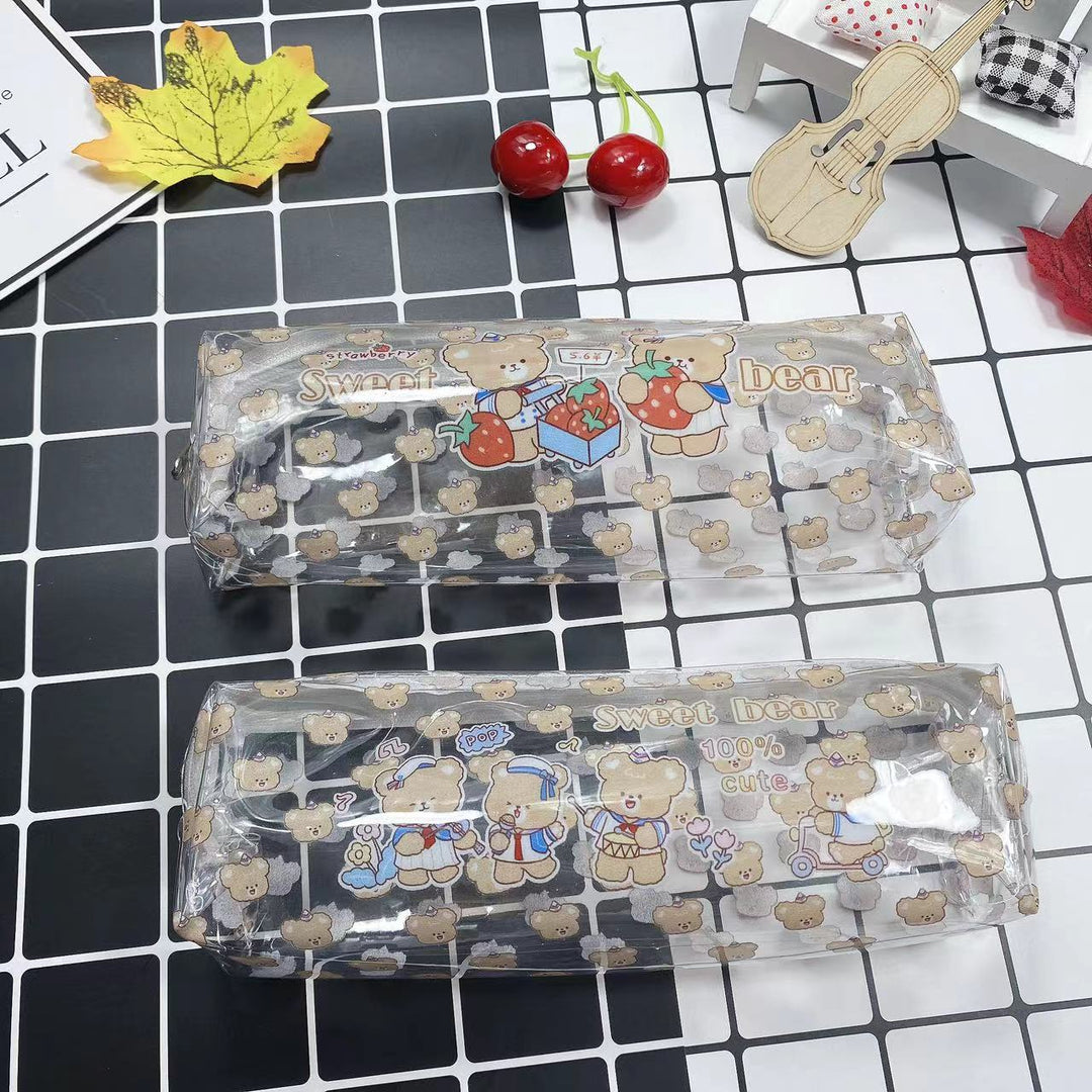 Cute Bear Patterned Pencil Case Bowlift
