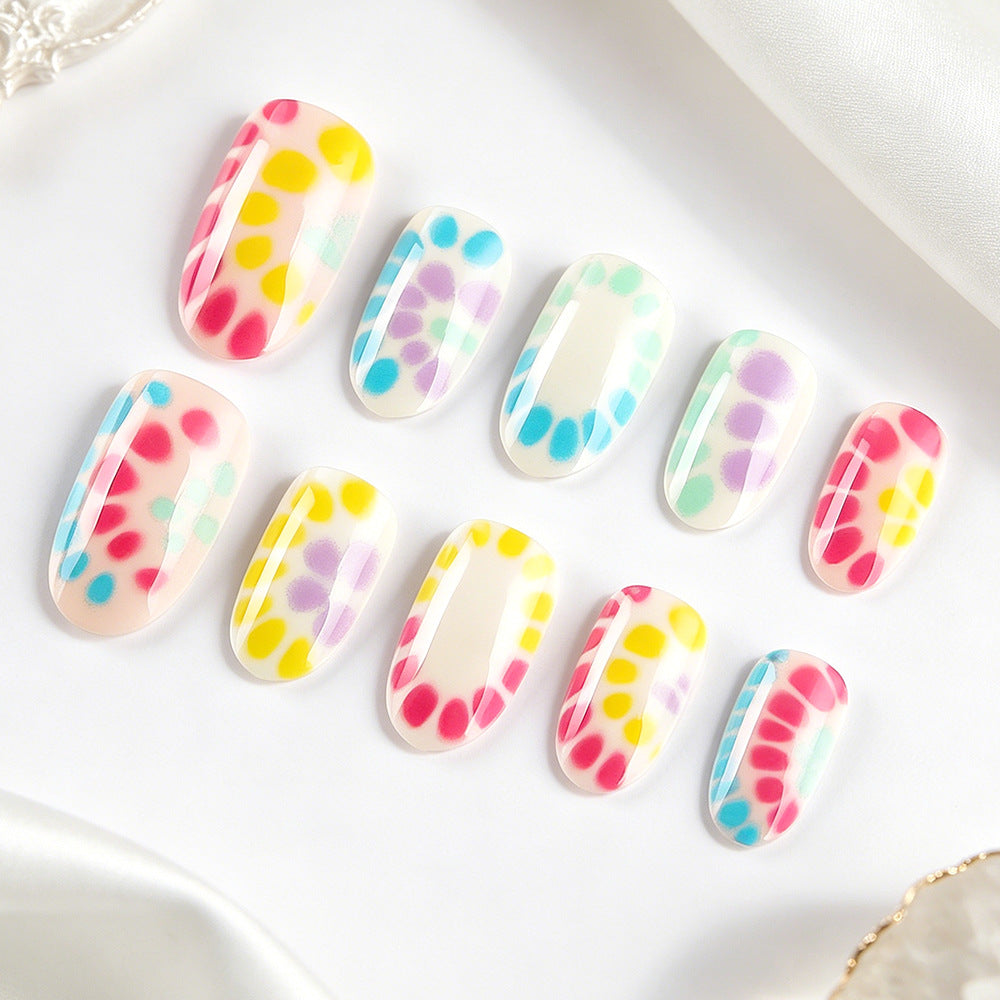 Artistic Watercolor Nail Art Bowlift